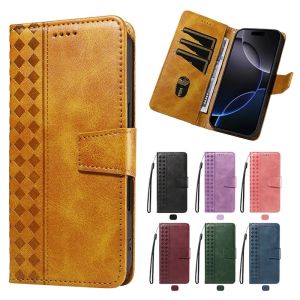 Luxury Casing For Honor 8 8A 8S 9 50 90 200 Smart 300 Ultra Pro Lite 5G Geometric Book Style Wallet Card Leather Flip Cover Case