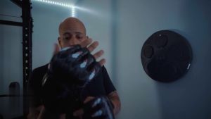 GLANXI 【Hot sale】 new Wall Punching Pad Kicking Target With Music and Bluetooth GRB lighting 14.5 Inches Boxing Punch Target 9 Gears speed adjustment Training Sandbag Sports Dummy Bag Fighter【Free boxing glove】