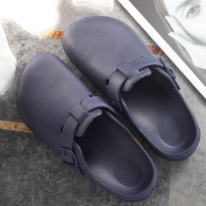 รองเท้าแตะผู้หญิงแบบสวมหัว รองเท้าแตะสวน รองเท้าแตะผู้ชาย INS รองเท้าแตะพื้นยางกันลื่นกันน้ำสำหรับผู้บริการด้านสุขภาพในห้องผ่าตัด