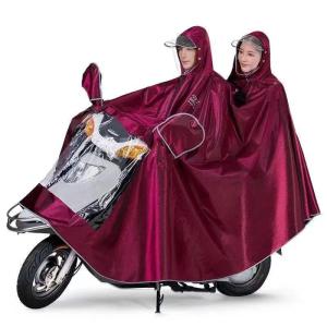 Double Layer Waterproof Thickening Electric Vehicle Raincoat