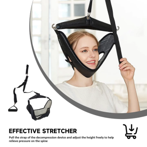 Neck Harness Neck Stretcher Hanging Cervical Traction Device Neck Stretching Belt Osteochondrosis Pain Relief Chiropractic Tools