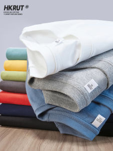 HKRUT | Trendy Summer White Cotton Short Sleeve T-Shirt