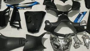 Full set cover body halus dan kasar Motor Supra x 125 Batman Tahun 2008-2012 karburator