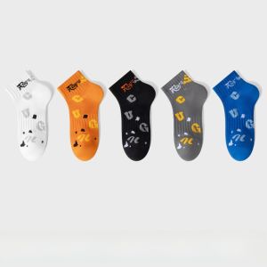 Miiow | Mens Spring Summer Thin Sport Socks Anti-bacterial Absorbent Mid-calf And Short Socks Versatile Sports Socks Catman New 2025