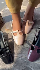 Sepatu Mary Jane Glossy ABBUSHOES KL 11 dengan Hak Kecil 3cm - Nyaman & Stylish