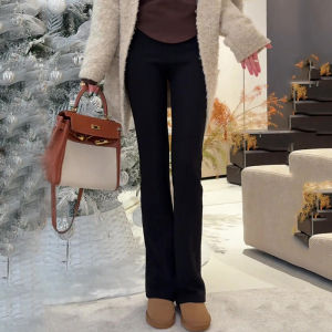 Slimming High Waist Bell Bottom Pants Womens Spring Summer New Style Small Size Elastic Bell Shape Horse Hoof Pants