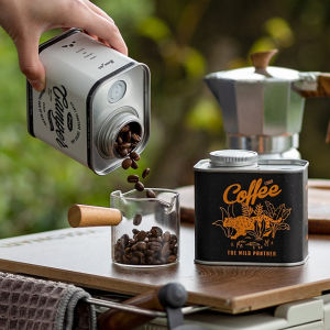 FISHIN COFFEE Coffee Sealed Can Outdoor Camping Tin Box Fresh Breathing Iron Can F302
