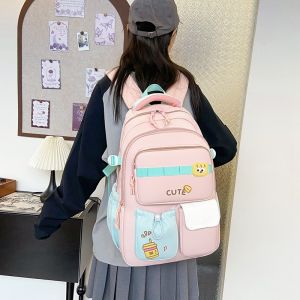Large Capacity School Backpack for Girls 2024 New Wing King Model Double Shoulder Campus Bag Korean Style Primary to Middle School