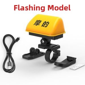 Creative Rechargeable Helmet Decorative Warning Light