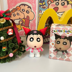 Anime Cartoon Model Car Desktop Ornament Creative Birthday Gift Womens Knotted Hair Braid Crayon Shinchan Marilyn Monroe Style PVC Figure