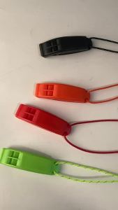 Dual-Frequency Survival Whistle High-Pitch Dolphin Sound Emergency Whistle with Lanyard for Outdoor & Disaster〔YY33〕
