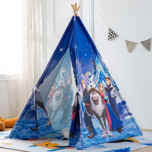 Elsa Cartoon Childrens Tent Indoor Game House Boys Girls Small House Castle Mongolian Tent Separate Bed Magic Tool Toy