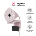 Webcam Full HD Logitech Brio 300 Màn che ống kính, Micrô giảm tiếng ồn, USB-C, được chứng nhận cho Zoom, Microsoft Teams, Google Meet, tự động điều chỉnh Ánh sáng. 