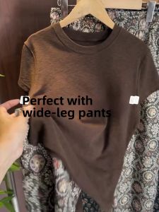 V.C.I | Retro Brown Crewneck Short Sleeve Tee