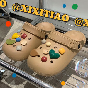 Closed Toe Eva Beach Sandals for Men and Women Couple Personality Fashion Summer Cute Color Student