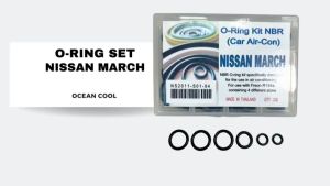 โอริง แอร์รถยนต์ Nisaan March Almera ยางโอริงกล่อง 200 วง รวมทุกไซด์ OR0037