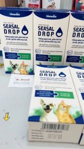 SEASAL DROP nước nhỏ mũi chó mèo giúp chống nghẹt mũi giảm hắt hơi sổ mũi giữ ẩm niêm mạc mũi - Cặp 2 lọ