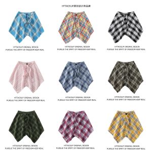 Blue Plaid Belt Wrap Waist Mens Womens Style Versatile Fashion Accessory Belted Skirt Belly Band Summer 2024 Youth Universal