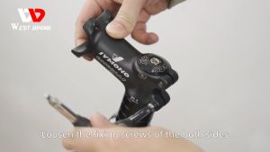 West Biking YP0805023 Stem Sepeda MTB Rise Adjustable 0-60 Derajat