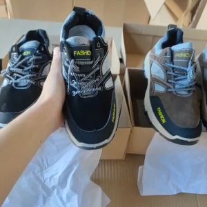Techdoo Sepatu Olahraga Pria Sepatu Gunung Anti Slip Sepatu Hiking Casual Sepatu Outdoor Cowok MH212