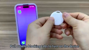 Smart GPS Tracker (Black/White) Item Location Finder Works With iOS Only GPS Tracker For Senior/Kids/Car/Luggage