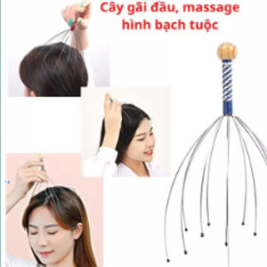 Cây Massa Da Đầu Dụng Cụ Mát Xa Da Đầu Cây Massage Đầu Bạch Tuộc Dụng Cụ Massage Đầu Cầm Tay Cây Gãi Đầu Hình Bạch Tuộc 12 Nhánh Châm Cứu Thư Giản - Lazada