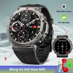 Đồng Hồ Thông Minh Thể Thao Amazfit T-rex 3 GPS Khả Năng Bơi Lội 10ATM Màn Hình AMOLED La Bàn Đo Độ Cao & Nhịp Tim Dây Đeo Silicon