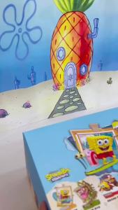 Authentic SpongeBob SquarePants Blind Box Journey Moment Trendy Anime Desktop Ornament Acrylic Scene Trendy Play Gift