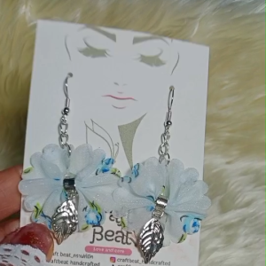 ต่างหูระย้าหยดน้ำ | ต่างหูผ้าลายดอกไม้ |ต่างหูแฮนด์เมด | ต่างหูสไลล์แซ็กซี่ |เกรดส่งออก |ซื้อสินค้าในร้านครบ200฿ รับฟรีของแถม❗