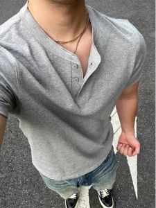 เสื้อยืดคอโปโลแขนสั้นผ้าฝ้ายแท้ทรงสลิมฟิตสำหรับผู้ชาย ทรงหลวม ทรงลำลอง ทรงปกติ ทรงไหล่ ทรงหลวม ทรงหลวม ทรงหลวม