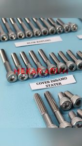 Baut Set Mesin Crankcase Suzuki RC 80 & Kunci L Stainless Steel