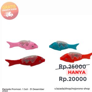 Ikan Lucu Unik Bergerak Mengikuti Lampu Musik Untuk Bayi Mainan Anak-AnakTermurah