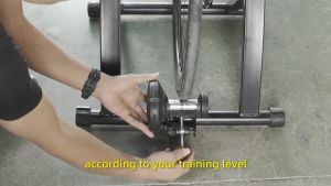 Indoor Bicycle Riding Platform with Trainer Stand and Rollers for Exercise Bikes 26-29 inches