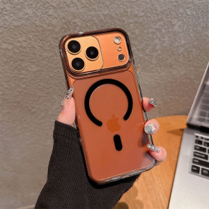 Transparent Ultra Thin PC For Magsafe Phone Case For iPhone 17 Air 16 15 Pro Max Camera Control Buttons Clear Shockproof Cover