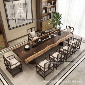 MOLORE | Tea Table Reception Desk Solid Pine Wood Large Plank
