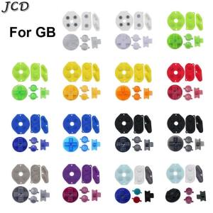 JCD Rubber Conductive D-pad Buttons For GameBoy Classic For GB DMG A B Buttons DIY Button Set Replacement