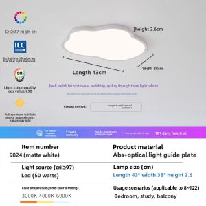 FANCY LAMP CLUB | Three-Proof Modern Ceiling Light for Bedroom Main Bedroom Corridor Foyer Study