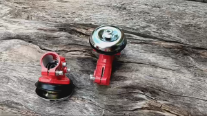 411 หัวเกียร์ตัดหญ้า 28 มิล 9 ฟัน สีแดง 3 เหลี่ยม #23737 RS