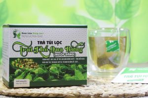 Trà túi lọc Trái Khổ Qua (Mướp Đắng) rừng hộp 60g (20gói x3g) Cty Dược Liệu Hồng Lan - Thanh nhiệt mát gan giảm đường huyết ngừa ung thư tim mạch đẹp da...