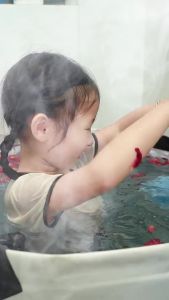 Oldlaiben อ่างอาบน้ำพับได้ สำหรับผู้ใหญ่/เด็ก สปาในบ้าน ซาวน่า แข็งแรงทนทานประหยัดพื้นที่ Foldable Bathtub