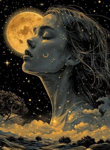 Oil Painting By Numbers Starry Sky DIY Number Drawing Canvas Pictures By Numbers Home Decor Large Size