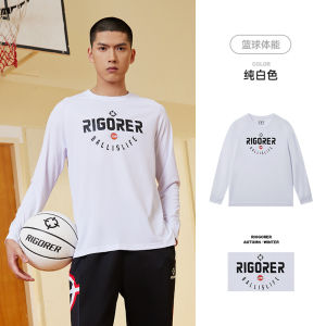 RIGORER round Neck Long Sleeves T-shirt Men and Women Autumn New Arrival Basketball Training Fitness Breathable and Loose Shooting T-shirt Sportswear