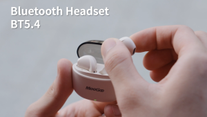 MEEGOO หูฟังบลูทูธไร้สาย TWS Bluetooth 5.4 ตัดเสียงรบกวน ขนาดเล็ก ใส่โดยไม่เจ็บ เปิดฝาเชื่อมต่อทันที