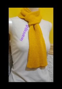syal scraf pria/wanita panjang 125 cm lebar 12 cm