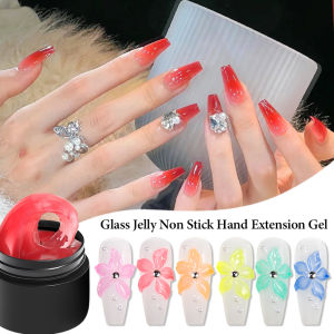 Glass Jelly Non-Stick Hand Extension Gel Nail Polish 3D Shaping/Sculpting/Carving UV/LED Gel Varnish Hard Gel Manicure DIY Nails