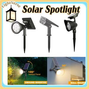 olar Spotlight IP65 Waterproof Solar Lawn Light Dual Purpose Floor Wall Lamp for Courtyard Street Decoration
