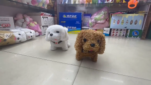 FANI Robot Puppy Plush Toy ของเล่นตุ๊กตาสุนัขขนปุย ของขวัญวันเกิดสุนัขเดินเห่า ของเล่นเด็ก