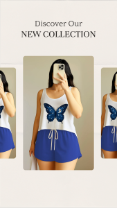 semi long Sleeveless Top with Shorts Coord set for women