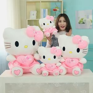 Gấu bông mèo hello kitty mặc váy ôm tim dễ thương siêu cưng (25cm---60cm) hàng xịn cao cấp