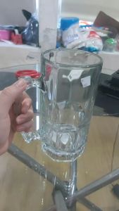 Gelas Mug Kaca Jumbo 1 Liter Bir 34oz